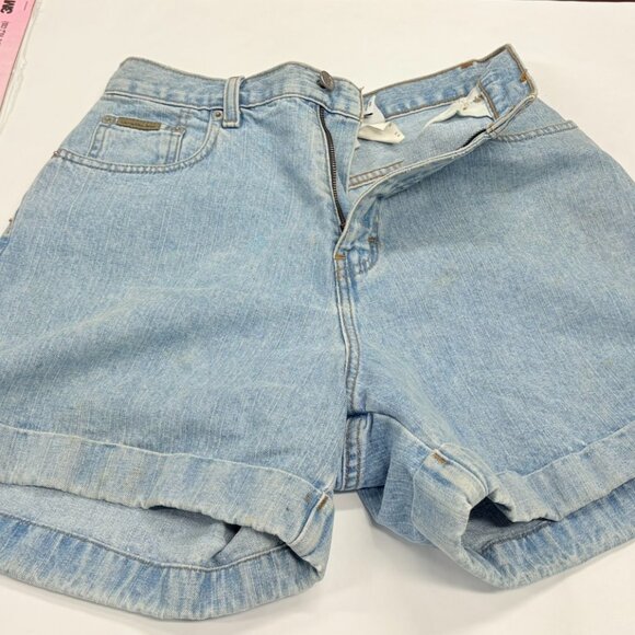 Calvin Klein Womens Size 10 Cuff Short Enzyme Wash Denim Shorts Vintage 90s - Picture 11 of 12